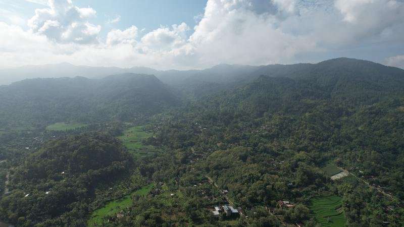 Aerial view of the highlands