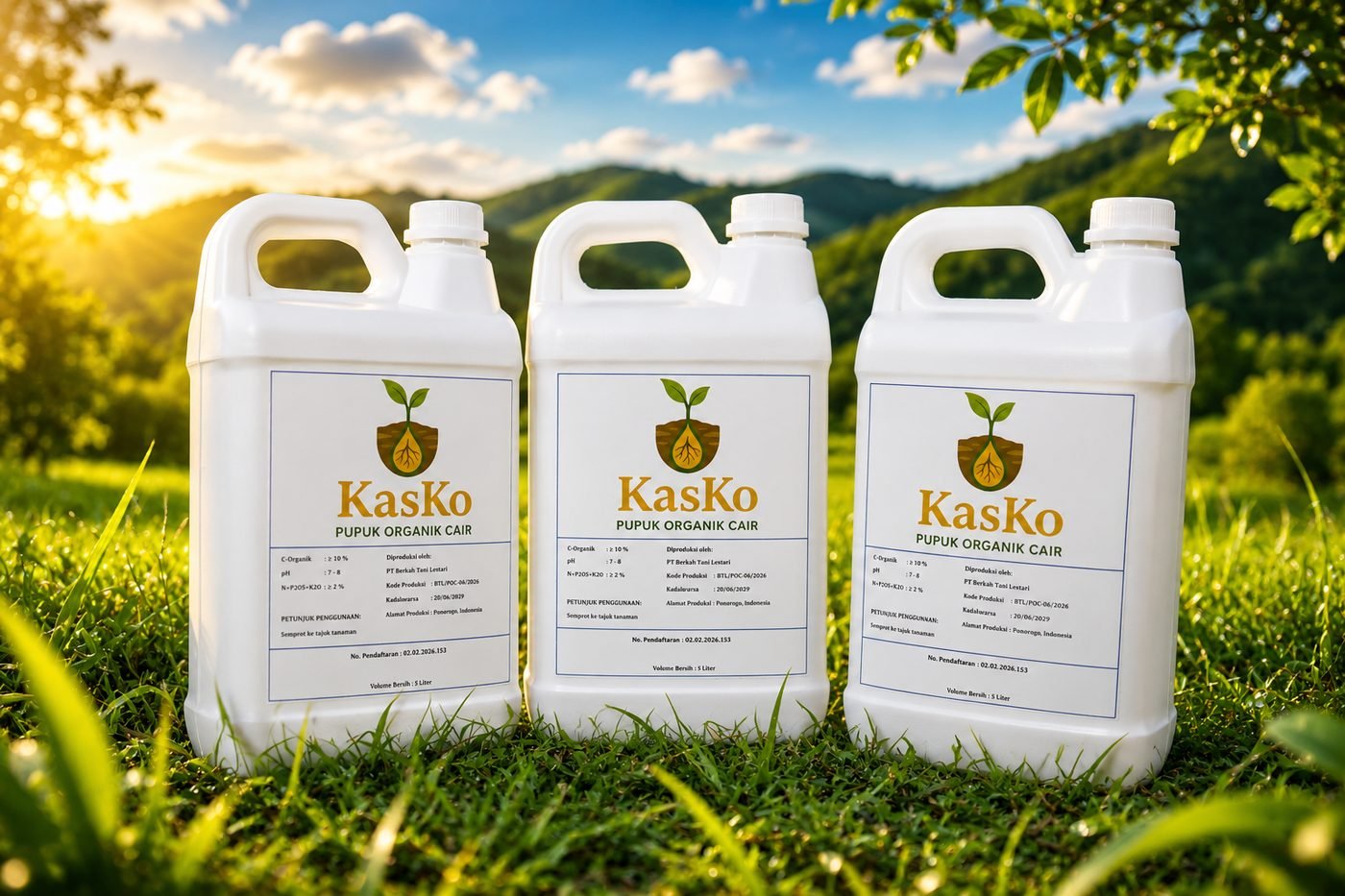 KasKo 5L liquid organic fertilizer container
